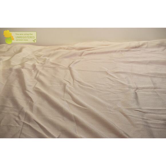 Threshold 34x63" Light Filtering Pebbled Satin Back Tab Curtain Panel Ivory* - Picture 5 of 7